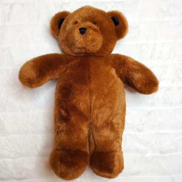 Build A Bear Chocolate Brown Teddy Bear with Black Ears and Nose - Picture 1 of 5